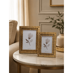 Jogo 2 Porta Retrato 10x15 E 13x18 Arcos Luxo Deco... - BARBIZAN DECORE