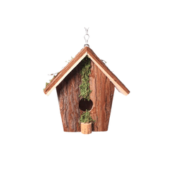 Casinha Natalina Pendente Rústica Madeira 17cm - 3... - BARBIZAN DECORE