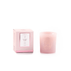 Vela Perfumada Copo Sunset Rose Lenvie - 31923 - BARBIZAN DECORE