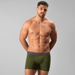 29656 - Cueca Boxer em microfibra - Verde - Duzani