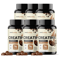 Kit com 6 (seis) - Creatina Gummy (Chocolate Belga... - Loja Ekobé