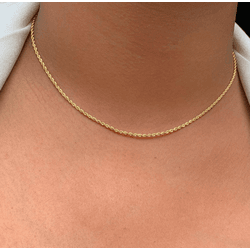 Chocker cabo de aço fina 30cm - C7261 - Lojas das Revendedoras