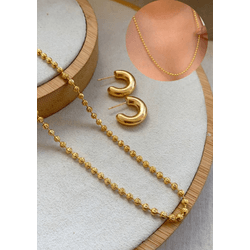 conjunto de bolinhas e argola - CON7284 - Lojas das Revendedoras