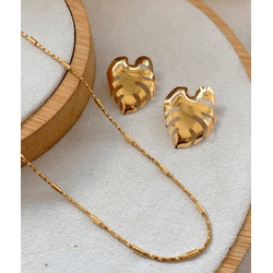 Conjunto chocker e folha - CON7190 - Lojas das Revendedoras