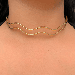 Chocker Aro de ondas - C8113 - Lojas das Revendedoras