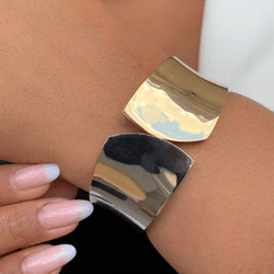 bracelete dois banhos - P4003 - Lojas das Revendedoras
