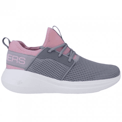 Tênis Skechers Go Run Fast Valor Cinza/Rosa-Claro ... - Loja Over 7