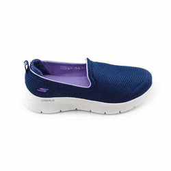 Tênis Skechers Go Walk Flex Azul-marinho/Roxo - 89... - Loja Over 7