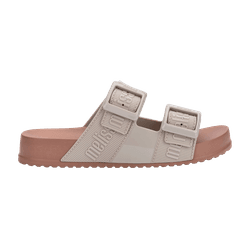 Melissa Chinelo Cozy Slide M Lover - Marrom/Bege -... - Loja Mônica's