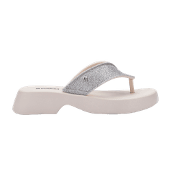 Melissa Chinelo Flatform M Lover Glitter - Bege Cl... - Loja Mônica's