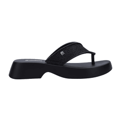 Melissa Chinelo Flatform M Lover Glitter - Preto G... - Loja Mônica's