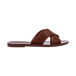 Melissa Chinelo M Lover Slide - Marrom - 149998 - Loja Mônica's