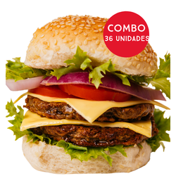 Combo Vegburger sabor churrasco 36 unidades - MR VEGGY