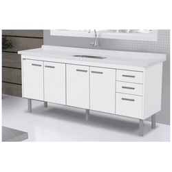 Gabinete AJ Rorato Valenza - 1,92m - Branco - 3904 - Lojas Coimbra