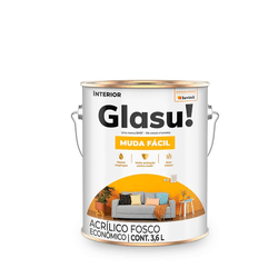 Tinta Acrílica Glasu Muda Fácil - Interior - 3,6 L... - Lojas Coimbra