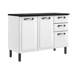 BALCAO 120 3PT 2GV NEM PREMIUM BRANCO ITATIAIA - 1... - Lojas Premium