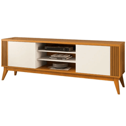 RACK LEGACY 1.6 PARA TV 60'' OFF WHITE/CEDRO EDN M... - Lojas Premium