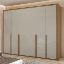 GUARDA ROUPAS IMPERATORE 6 PORTAS 6 GAVETAS C/ ESP... - Lojas Premium