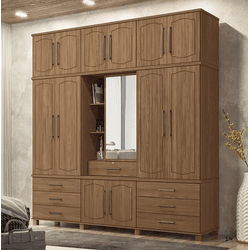 Guarda Roupa Londres Capelinha 13.7 13 Portas 7 Ga... - Lojas Premium