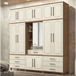 GUARDA ROUPA LONDRES CAPELINHA 13.7 13 PORTAS 7 GA... - Lojas Premium
