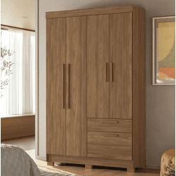GUARDA ROUPA LONDRINA 4 PORTAS 2 GAVETAS JTB/JTB S... - Lojas Premium