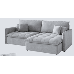 SOFÁ RETRÁTIL LUNA 2,05M 1021 CINZA CAMBUI ESTOFAD... - Lojas Premium