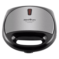 GRILL E SANDUICHEIRA BRITÂNIA CROME PRETO INOX 127... - Lojas Premium