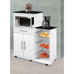 FRUTEIRA TAMARA 2 PORTAS 1 GAVETAS BCA/MARM PASSE ... - Lojas Premium