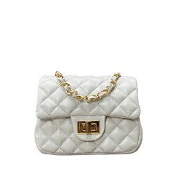 Bolsa Kiara Pequena Couro Off White com Ferragens ... - Look My Bag