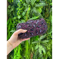 Clutch Charlotte Luxo Roxa - Look My Bag