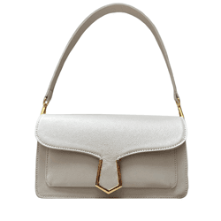Bolsa Isabela Couro Off White - Look My Bag