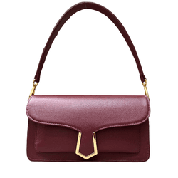 Bolsa Isabela Couro Cabernet - Look My Bag