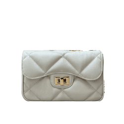 Bolsa Luiza Couro Off White - Look My Bag