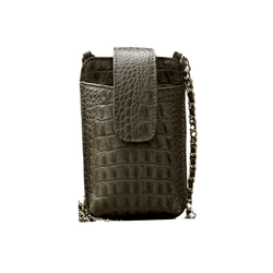 Porta Celular Mia em Couro Croco Fend - Look My Bag