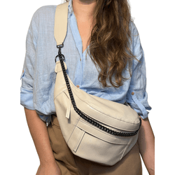 Pochete de Couro Alice Off White - Look My Bag