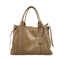 Bolsa Rose Couro Nude - Look My Bag