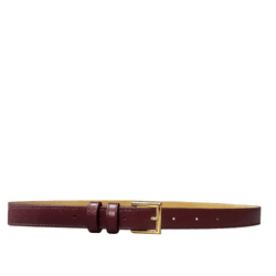 Cinto Bari Couro Cabernet - Look My Bag