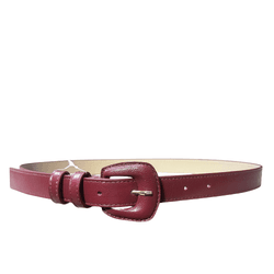Cinto de Couro Ferrara Cabernet - Look My Bag