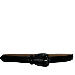 Cinto Pavia Couro Croco Preto - Look My Bag