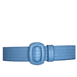 Cinto Spazio Couro Azul Glacial - Look My Bag