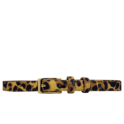 Cinto de Couro Fino Vicenza Animal Print Onça - Look My Bag