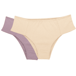 Kit Calcinha Laterais Confort 100%algodÃo Nude/ros... - Love Secret