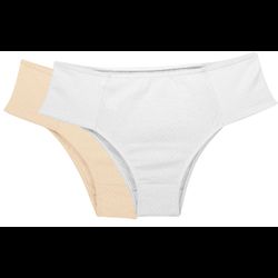 KIT CALCINHA LATERAIS CONFORT 100%ALGODÃO BRANCO/N... - Love Secret