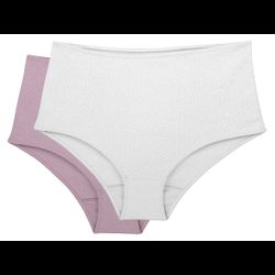 KIT CALCINHA CLASSIC 100% ALGODÃO BRANCO/ROSA RETR... - Love Secret