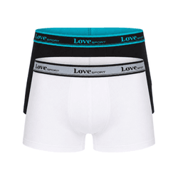 KIT CUECA BOXER BRANCO/PRETO - Love Secret