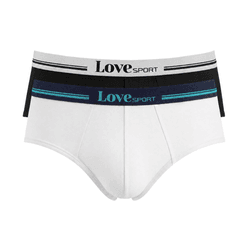 KIT CUECAS BRIEF BRANCO/PRETO - Love Secret