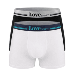 KIT CUECA TRUNK BRANCO/PRETO - Love Secret