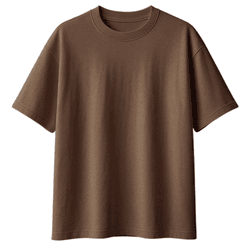 Camiseta Oversized Marrom - LucasLunny