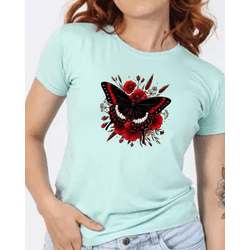 Camiseta estampada Borboleta - 77 - MAHAKALI