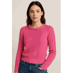 Blusa Trança Rosa - 12345MN - MANIA NACIONAL